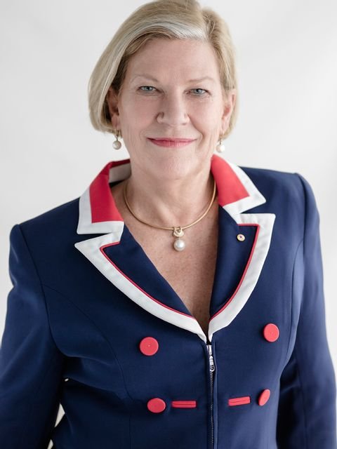 Portrait of Ann Sherry from the 200 Women exhibition, photography by Kieran E. Scott