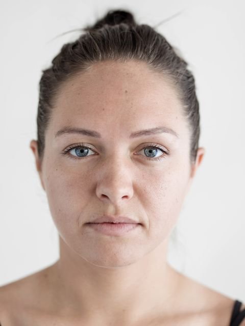Portrait of Kyah Simon from the 200 Women exhibition, photography by Kieran E. Scott